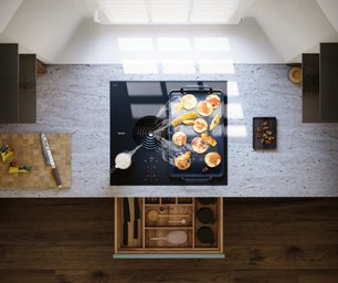 Индукционная варочная панель со встроенной вытяжкой BORA PURSU2R фото 3