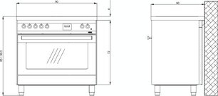 Варочный центр Лофра PG96WMFT/5I фото 2 Варочный центр Lofra PG96WMFT/5I фото 2