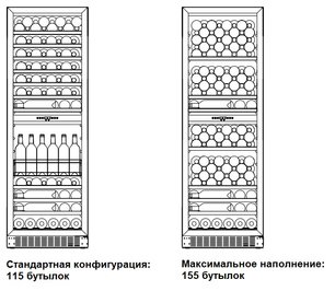Винный шкаф Дометик E115FG Silver фото 3 Винный шкаф Dometic E115FG Silver фото 3