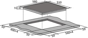 Электрическая варочная панель Brandt BPV6410B фото 4
