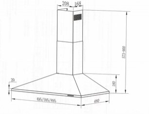 Кухонная вытяжка MAUNFELD Cork 50 черный фото 2 Кухонная вытяжка MAUNFELD Cork 50 черный фото 2