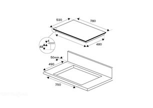 Варочная панель Бертаззони P784IC1B2NEE фото 4 Варочная панель Bertazzoni P784IC1B2NEE фото 4