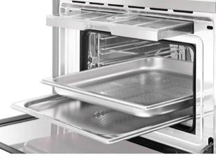 Компактный духовой шкаф с пароваркой Смег SF4750VCBS фото 4 Компактный духовой шкаф с пароваркой Smeg SF4750VCBS фото 4