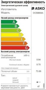 Духовой шкаф Аско OCS8664A фото 4 Духовой шкаф Asko OCS8664A фото 4