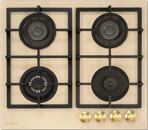 Газовая варочная панель Hyundai HHG 6434 BE фото