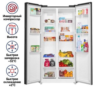 Холодильник Маунфилд MFF177NFBE фото 2 Холодильник Maunfeld MFF177NFBE фото 2