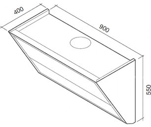 Вытяжка Фалмек Gleam 90 ix (800) ECP black фото 3 Вытяжка Falmec Gleam 90 ix (800) ECP black фото 3