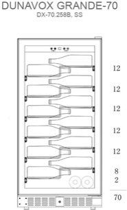 Винный шкаф Дунавокс DX-70.258B фото 2 Винный шкаф Dunavox DX-70.258B фото 2
