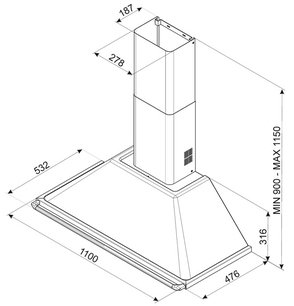 Вытяжка Смег KT110S фото 2 Вытяжка Smeg KT110S фото 2