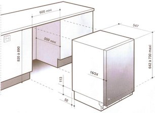 Посудомоечная машина Де Дитрих DVH 1150 J фото 3 Посудомоечная машина De Dietrich DVH 1150 J фото 3
