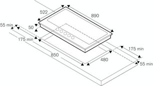 Варочная панель Бертаззони P905LHERAG фото 3 Варочная панель Bertazzoni P905LHERAG фото 3