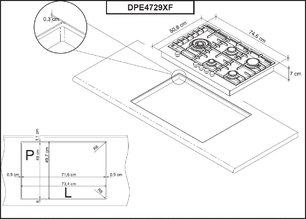 Варочная панель Де Дитрих DPE4729XF фото 2 Варочная панель De Dietrich DPE4729XF фото 2