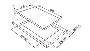 Варочная панель  Смег PV640B фото 2 Варочная панель  Smeg PV640B фото 2