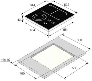 Варочная панель Аско HI1694G фото 3 Варочная панель Asko HI1694G фото 3