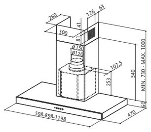 Вытяжка Фабер STILO/SP X A120 фото 2 Вытяжка Faber STILO/SP X A120 фото 2