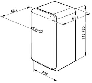Мини-бар Smeg FAB5LR1 фото 4