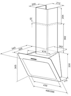 Вытяжка Krona Liva 500 black PB фото 2 Вытяжка Krona Liva 500 black PB фото 2