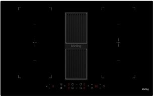 Индукционная варочная панель с интегрированной вытяжкой Кертинг HIBH 84980 NB фото Индукционная варочная панель с интегрированной вытяжкой Korting HIBH 84980 NB фото