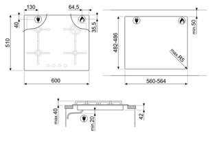 Варочная панель Смег PV164N2 фото 4 Варочная панель Smeg PV164N2 фото 4