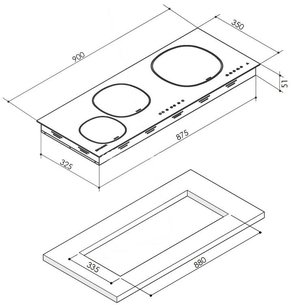 Варочная панель Фабер FCH 93 фото 3 Варочная панель Faber FCH 93 фото 3