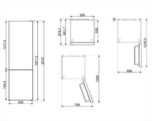 Холодильник Смег FC202PXN фото Холодильник Smeg FC202PXN фото