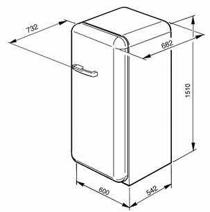 Холодильник Смег FAB10HRIT фото 3 Холодильник Smeg FAB10HRIT фото 3