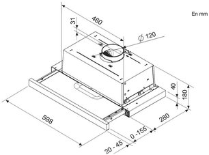 Встраиваемая вытяжка Brandt AT1346X фото 4