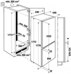 Встраиваемый холодильник Kuppersbusch FKG 8310.0i фото 4