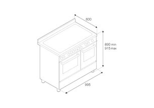 Варочный центр Бертаззони MAS100 6 MFE T CR T фото 4 Варочный центр Bertazzoni MAS100 6 MFE T CR T фото 4
