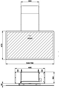 Вытяжка Фабер V-AIR FLAT KL A80 фото 3 Вытяжка Faber V-AIR FLAT KL A80 фото 3