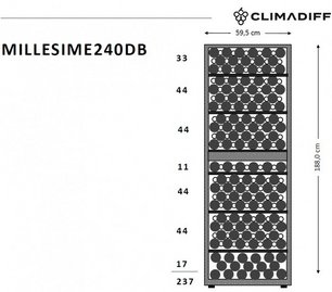 Винный шкаф CLIMADIFF MILLESIME240DB фото 2 Винный шкаф CLIMADIFF MILLESIME240DB фото 2