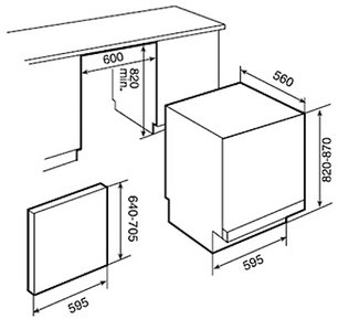 Посудомоечная машина Тека DW7 57 FI INOX фото 3 Посудомоечная машина Teka DW7 57 FI INOX фото 3