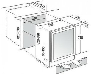 Встраиваемый холодильник для охлаждения вина Kuppersbusch FWKU 1800.0 S5 фото 4
