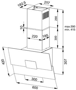Вытяжка Кертинг KHC 66373 BXGN фото 4 Вытяжка Korting KHC 66373 BXGN фото 4