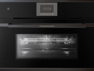 Компактный духовой шкаф с микроволнами Kuppersbusch CBM 6550.0 S6 Black Steel