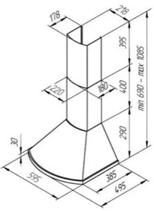 Вытяжка Kuppersberg BONA 60 B Bronze фото 4