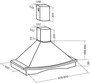 Вытяжка Teka Nubero 60 HP WHITE CREAM фото 2