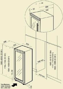 Винный шкаф ИП CI 401CFX D фото 2 Винный шкаф IP CI 401CFX D фото 2