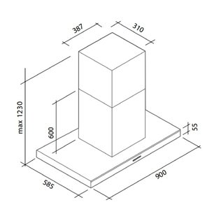 Вытяжка Фалмек ZENITH NRS ISOLA 90 фото 4 Вытяжка Falmec ZENITH NRS ISOLA 90 фото 4