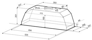 Вытяжка Krona AMELI 600 BLACK PB фото 2 Вытяжка Krona AMELI 600 BLACK PB фото 2