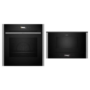 Neff (духовой шкаф B24CR31N0 + микроволновая печь NL4WR21N1) фото