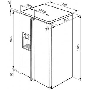 Холодильник Смег SBS800A1 фото 4 Холодильник Smeg SBS800A1 фото 4