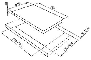 Варочная панель Smeg PV175B фото 2