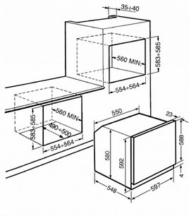 Духовой шкаф Smeg SF750POL фото 2