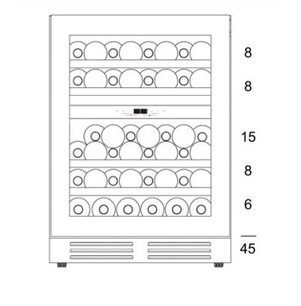Винный шкаф Дунавокс DAU-45.125DSS.TO фото 3 Винный шкаф Dunavox DAU-45.125DSS.TO фото 3