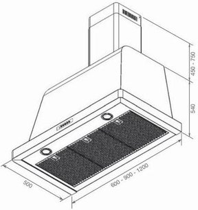 Вытяжка Лофра DOLCEVITA 120 Inox фото 2 Вытяжка Lofra DOLCEVITA 120 Inox фото 2