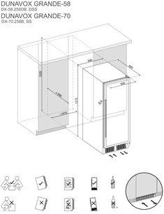 Винный шкаф Dunavox DX-70.258SS фото 3