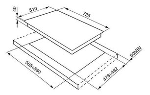 Варочная панель Smeg P272XGH фото 3