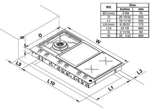 Газо-электрическая панель Бертаззони PM36 1 IG X фото 4 Газо-электрическая панель Bertazzoni PM36 1 IG X фото 4