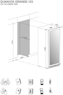 Винный шкаф Dunavox DX-123.338DSS фото 3